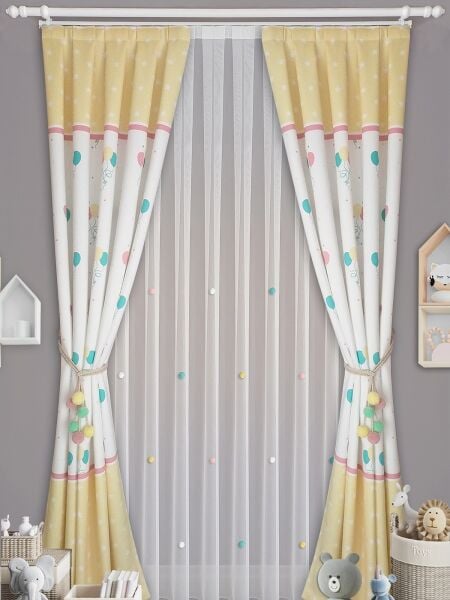 YILDIZ BALON  KONSPET FON TÜL PERDE