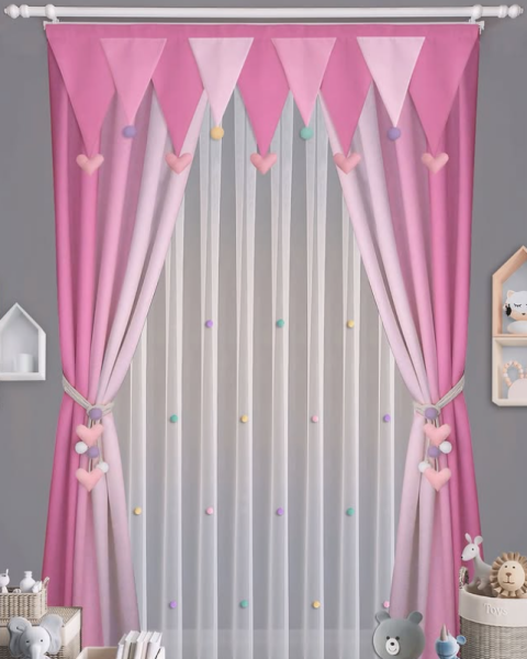 PEMBE / LİLA  FON VE FARBELA