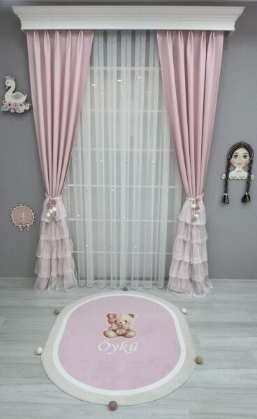 PUDRA KOMBİN PERDE HALI